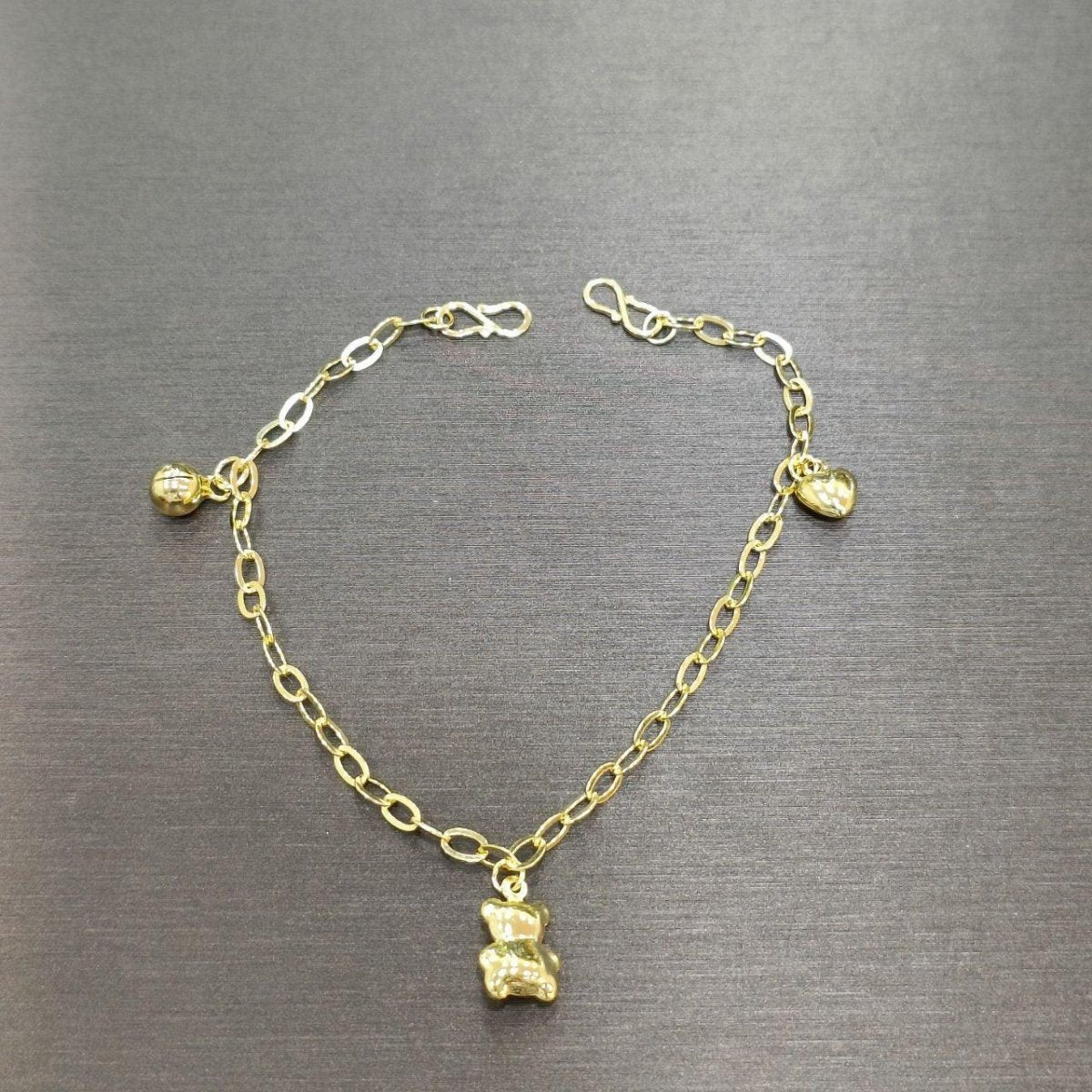 22k / 916 Gold Baby / Kids Anklet - Best Gold Shop 22k gold 22k Gold Baby Anklet 916 gold 916 gold