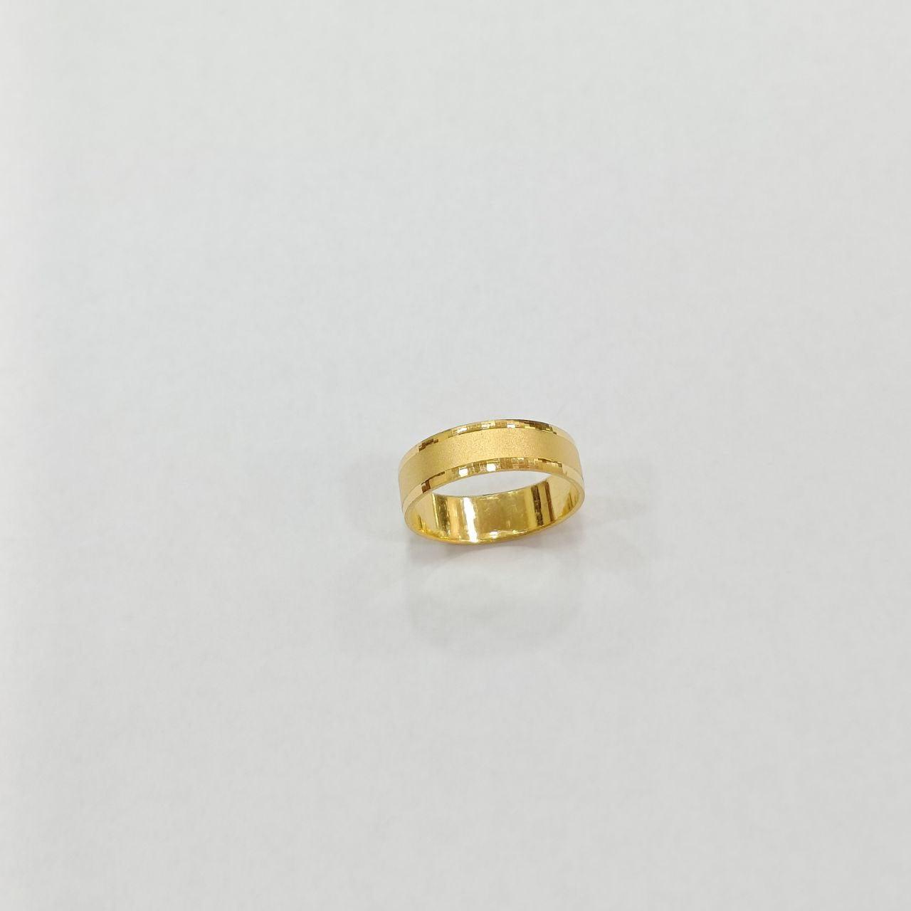 22k / 916 Gold Band Ring Matt Design-916 gold-Best Gold Shop