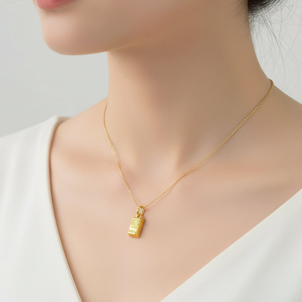 22K / 916 Gold Bar Pendant or Charm - Best Gold Shop 22k gold 22k Gold Charms 22k gold pendant Charms & Pendants