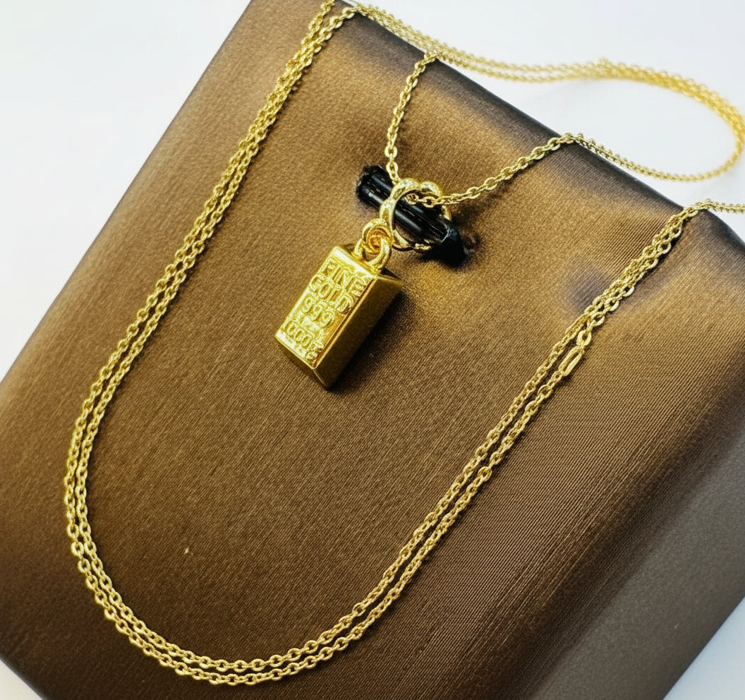 22K / 916 Gold Bar Pendant or Charm - Best Gold Shop 22k gold 22k Gold Charms 22k gold pendant Charms & Pendants