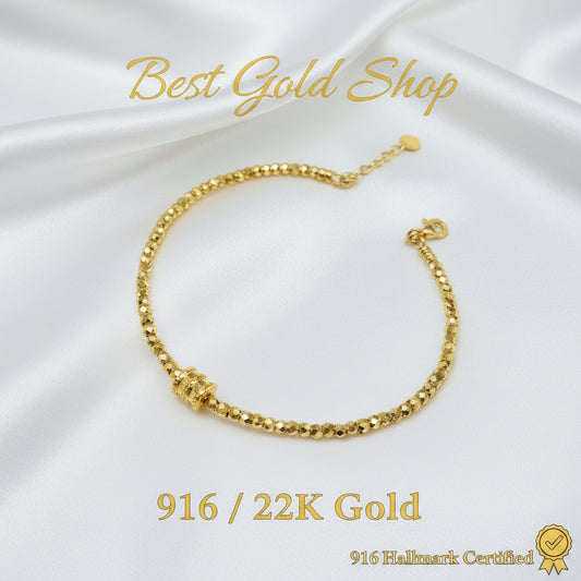 916 Gold Bead Bangle Different Design by Best Gold ShopbangleBest Gold Shop