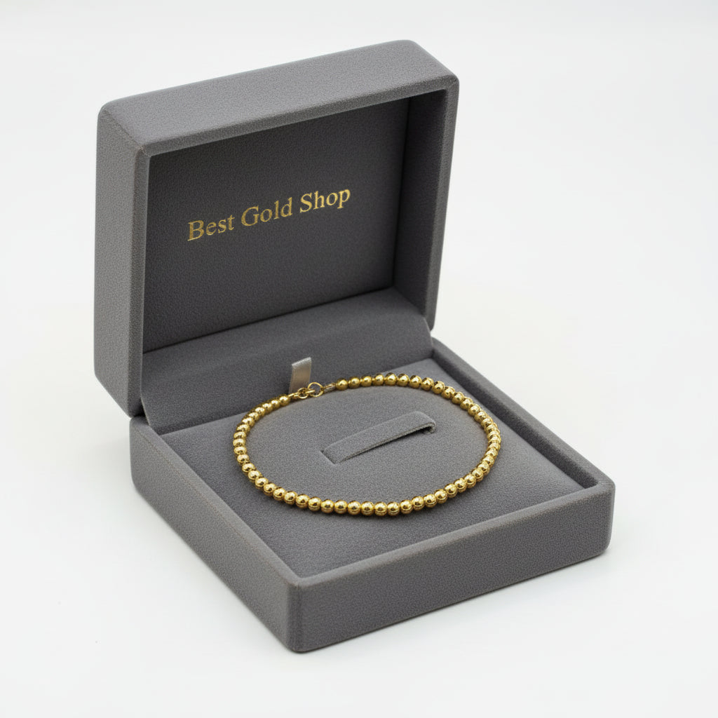 22k / 916 Gold Bead Bracelet Light Weight - Best Gold Shop 22k gold 22k gold bracelet 916 gold Bracelets