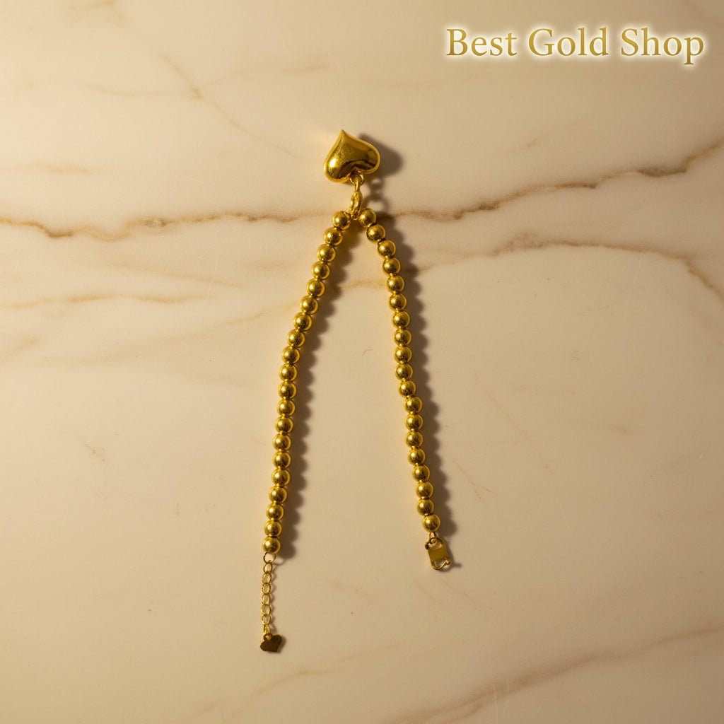 22k / 916 Gold Bead Bracelet Light Weight - Best Gold Shop 22k gold 22k gold bracelet 916 gold Bracelets