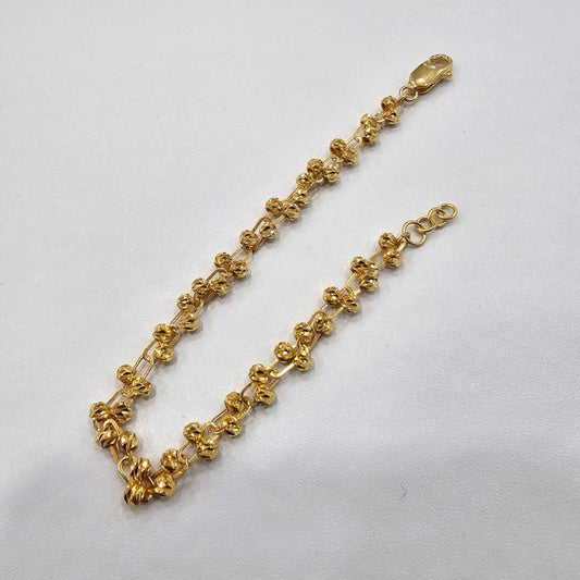 22k / 916 Gold Bead Link Bracelet V5 - Best Gold Shop 22k gold 22k gold bracelet 916 gold Bracelets