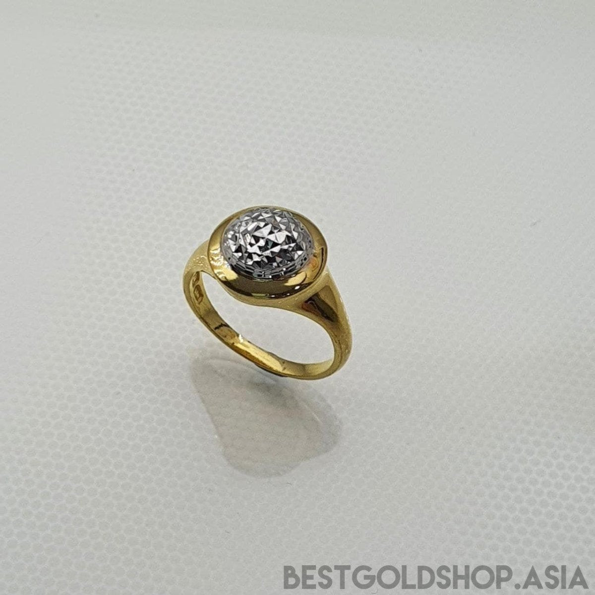 22k / 916 Gold Bead ring 2 Tone - Best Gold Shop 22k gold 22k gold ring 916 gold 916 gold