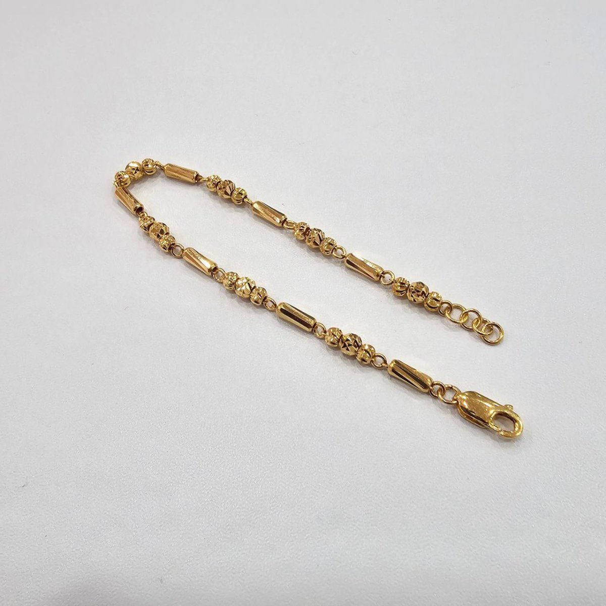 22k / 916 Gold Bead with Bar Bracelet V2 - Best Gold Shop 22k gold 22k gold bracelet 916 gold Bracelets