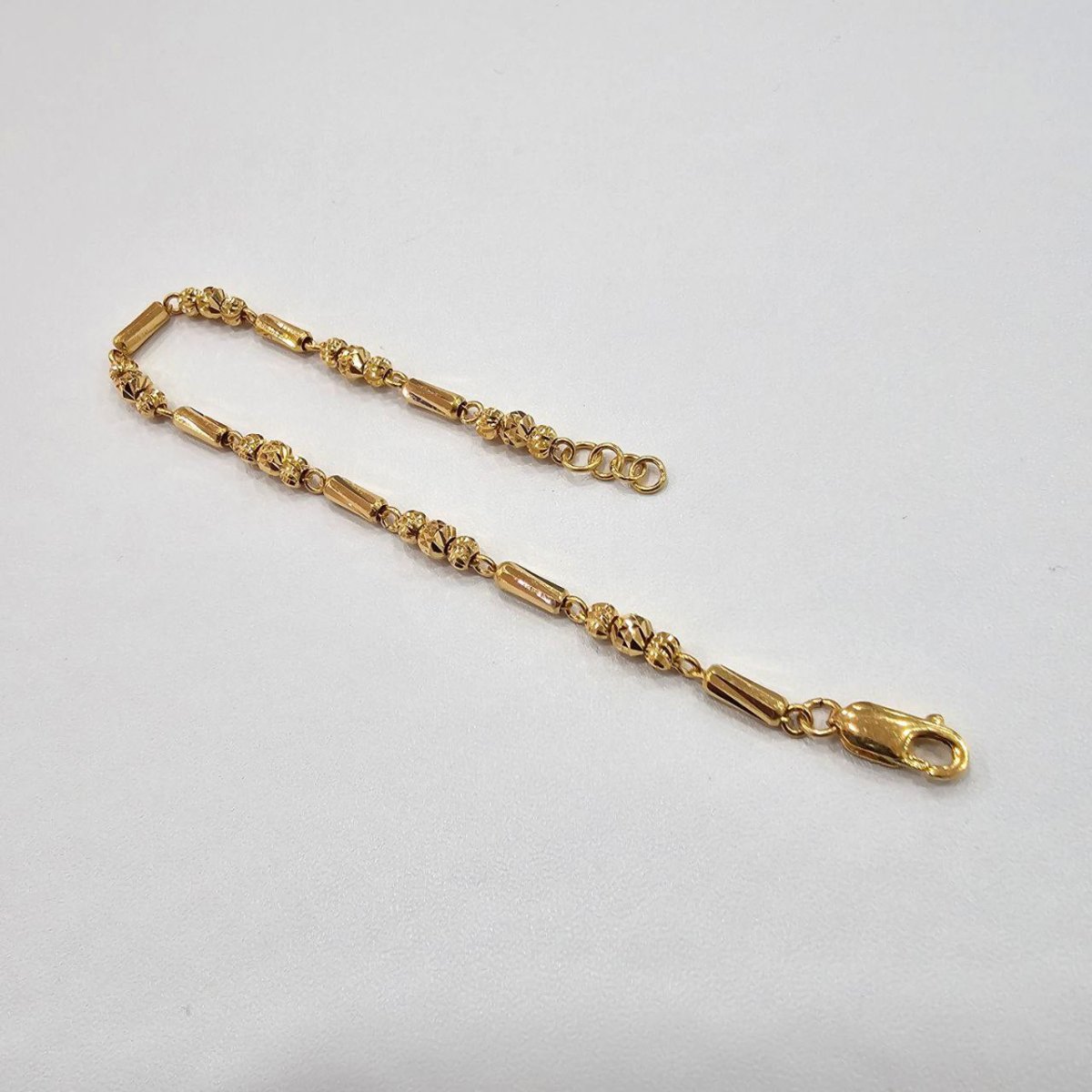 22k / 916 Gold Bead with Bar Bracelet V2 - Best Gold Shop 22k gold 22k gold bracelet 916 gold Bracelets