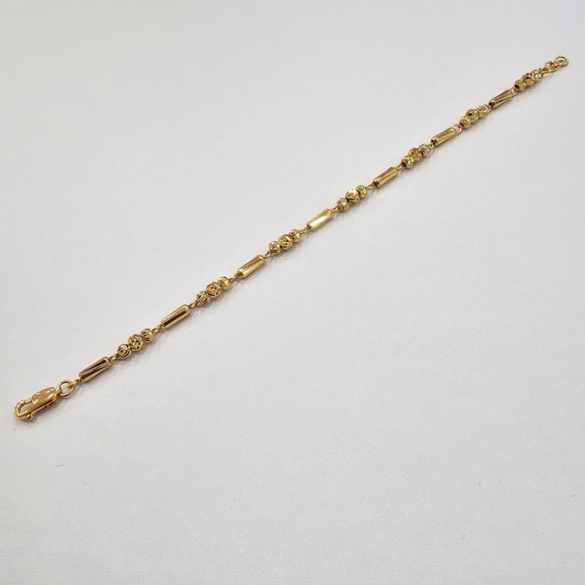 22k / 916 Gold Bead with Bar Bracelet V2 - Best Gold Shop 22k gold 22k gold bracelet 916 gold Bracelets