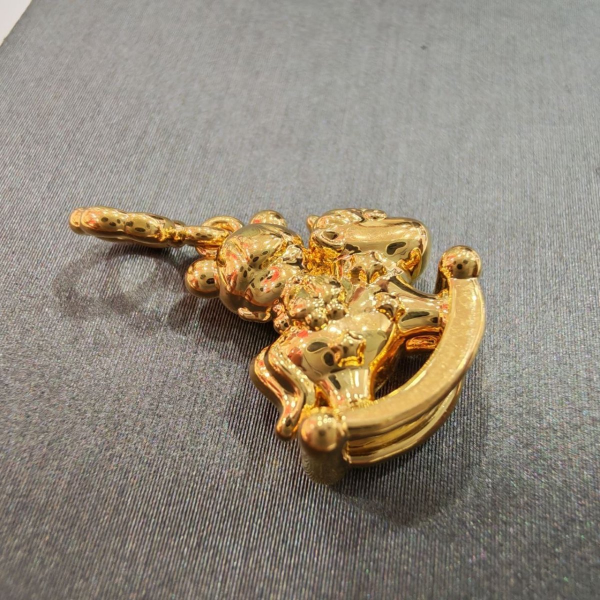 22k / 916 Gold Bear Riding Rocking Horse Pendant - 22k gold 22k gold pendant 916 gold Charms & Pendants