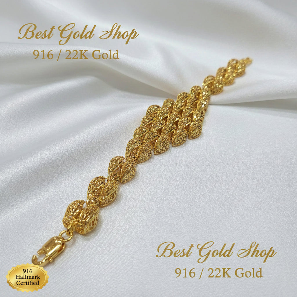 22k / 916 Gold Berlian Kirana BraceletBraceletsBest Gold Shop
