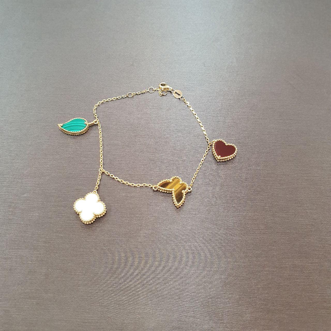22k / 916 Gold Butterfly Clover Bracelet-Best Gold Shop