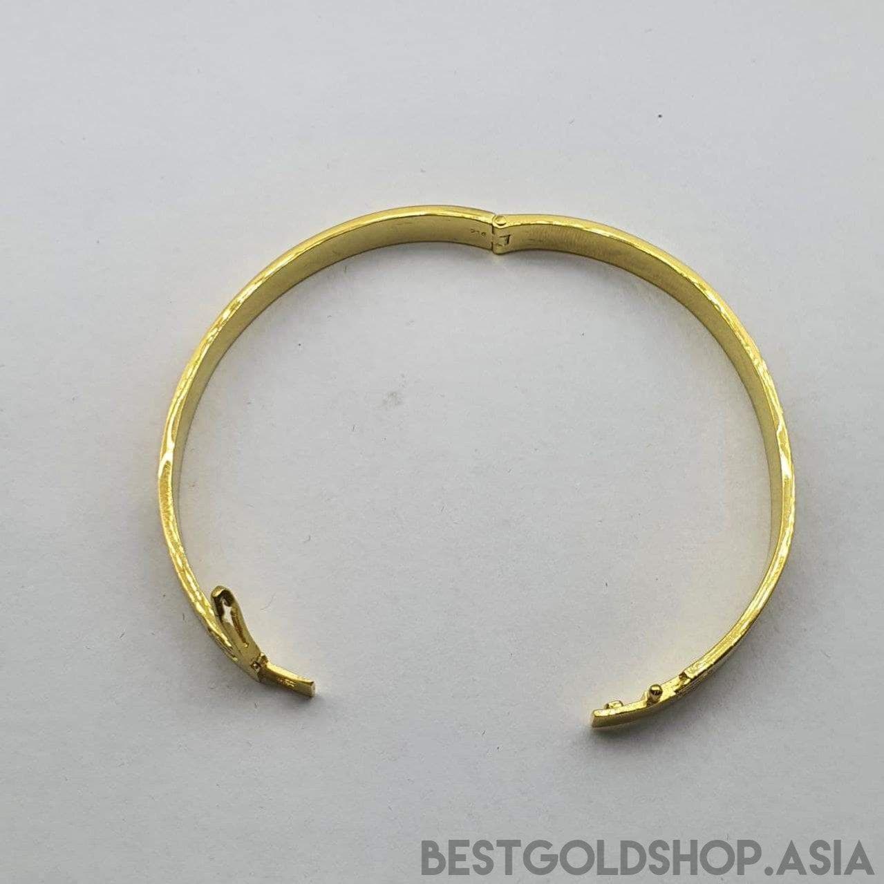 22k / 916 gold C design bangle-Bracelets-Best Gold Shop