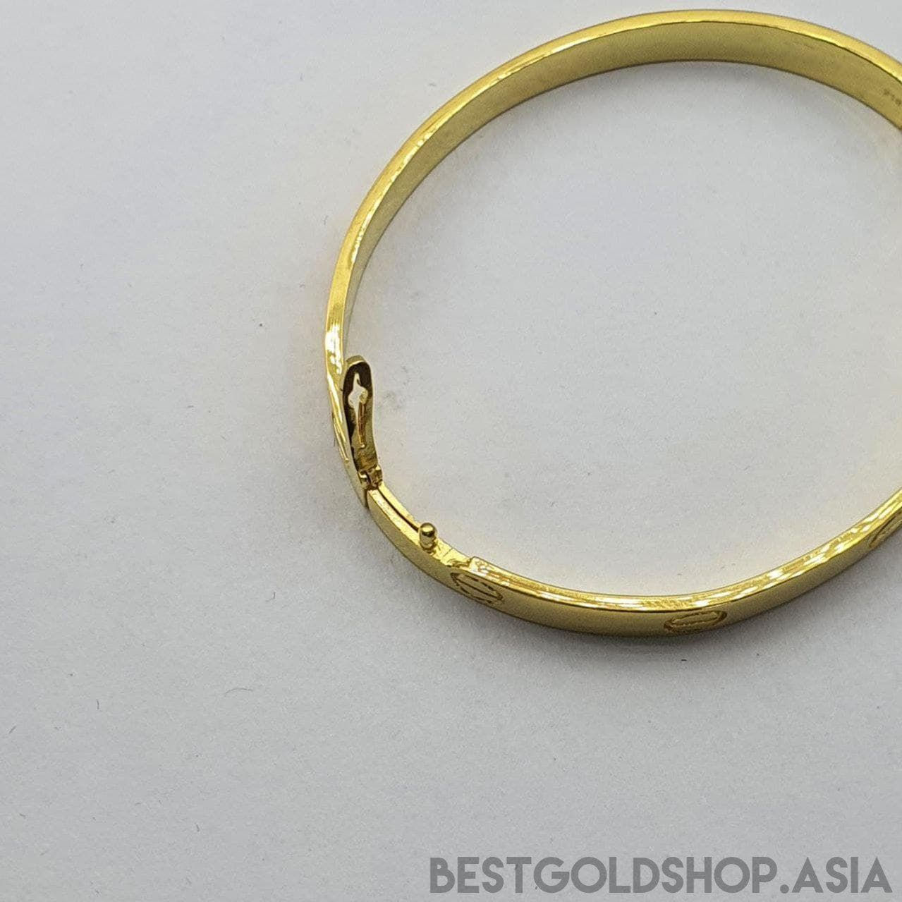 22k / 916 gold C design bangle-Bracelets-Best Gold Shop