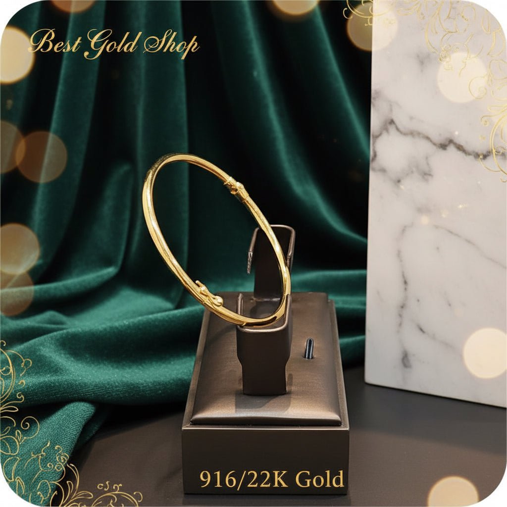 22K / 916 Gold Classic Elegance Bangle by Best Gold ShopBraceletsBest Gold Shop