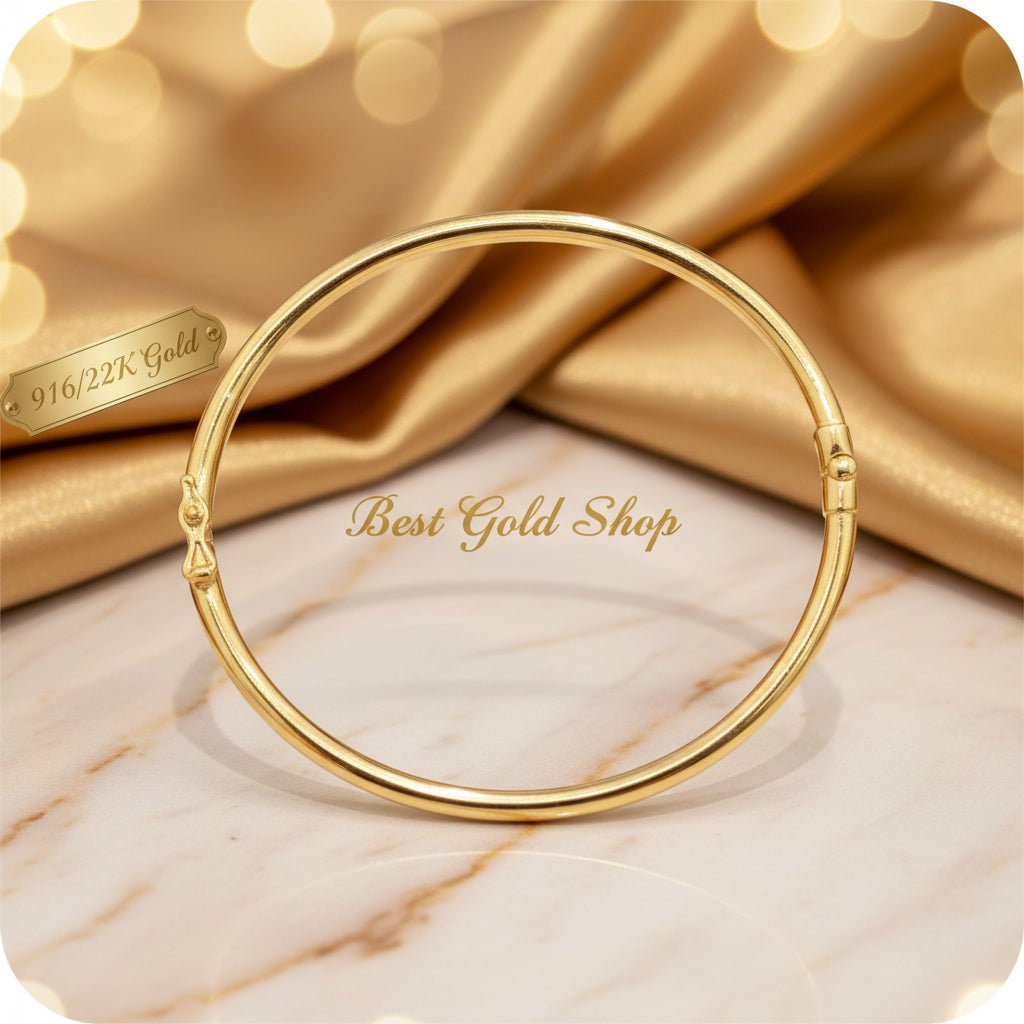 22K / 916 Gold Classic Elegance Bangle by Best Gold ShopBraceletsBest Gold Shop