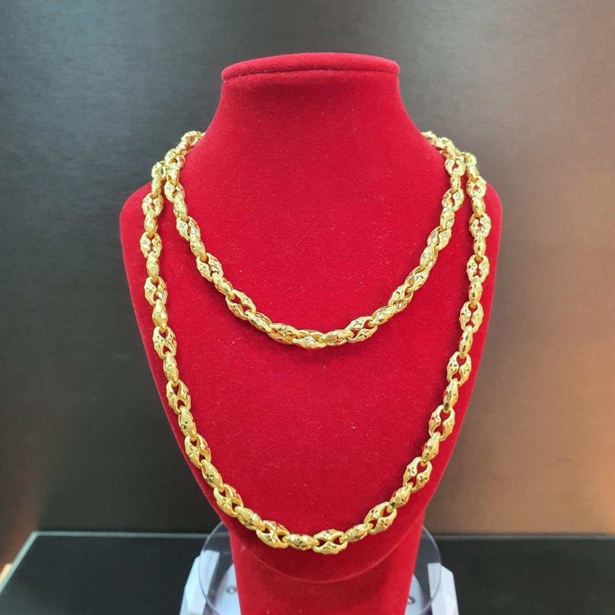 22K / 916 Gold Clip Sandy Necklace - Best Gold Shop 22k gold 22k gold chain 22k gold necklace Necklaces