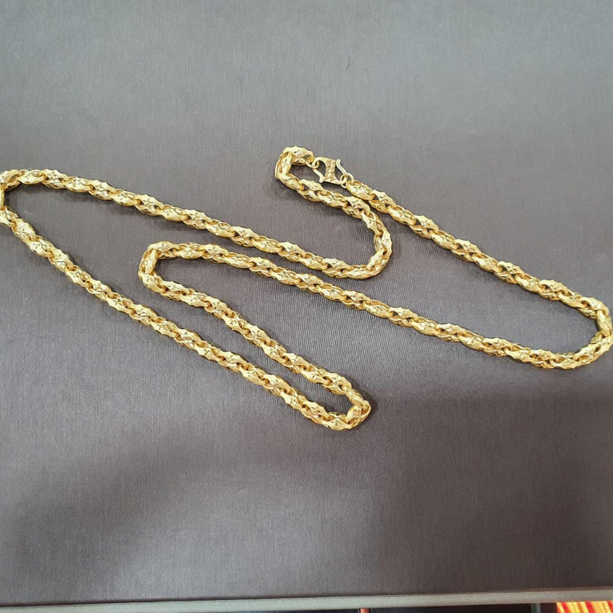 22K / 916 Gold Clip Sandy Necklace - Best Gold Shop 22k gold 22k gold chain 22k gold necklace Necklaces