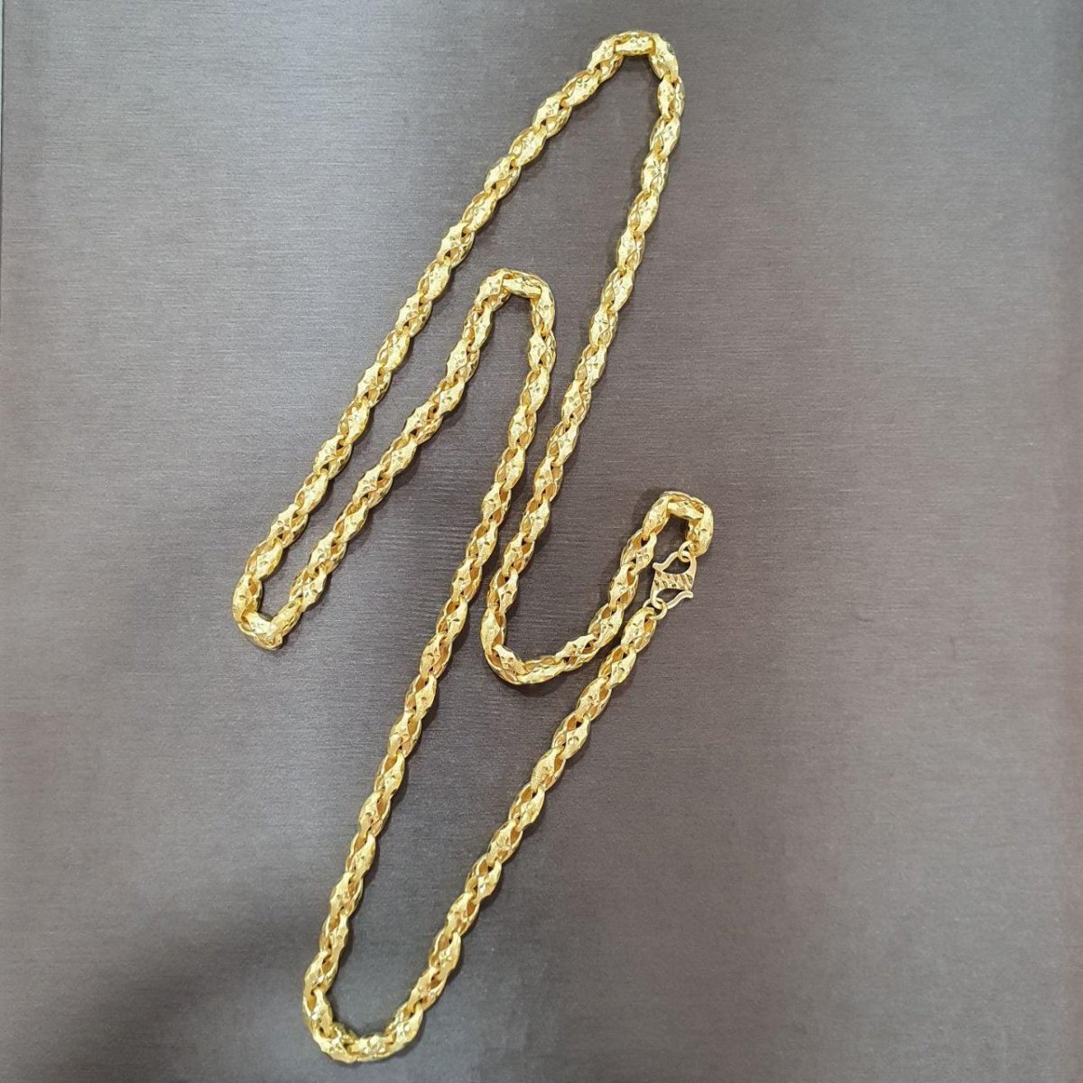 22K / 916 Gold Clip Sandy Necklace - Best Gold Shop 22k gold 22k gold chain 22k gold necklace Necklaces