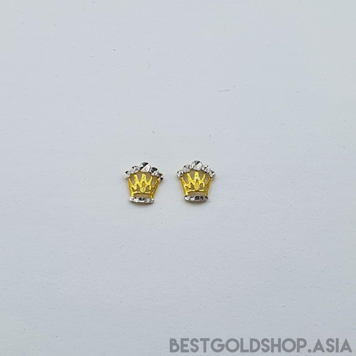 22k / 916 Gold Crown Earring - Best Gold Shop 22k gold 22k gold earring 916 gold 916 gold