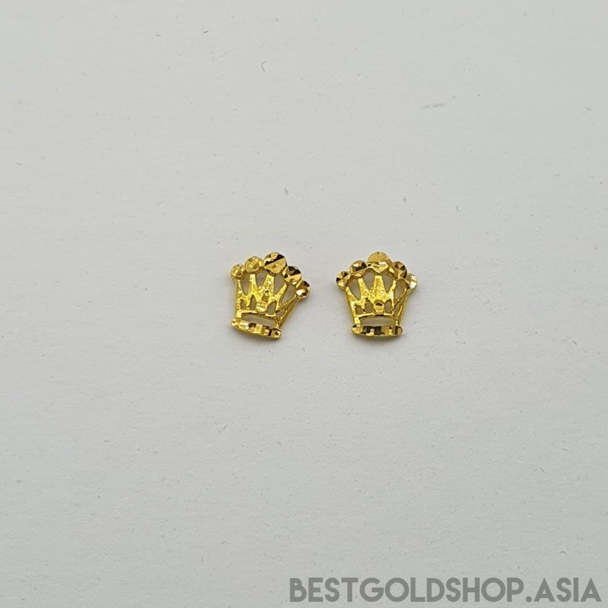 22k / 916 Gold Crown Earring - Best Gold Shop 22k gold 22k gold earring 916 gold 916 gold