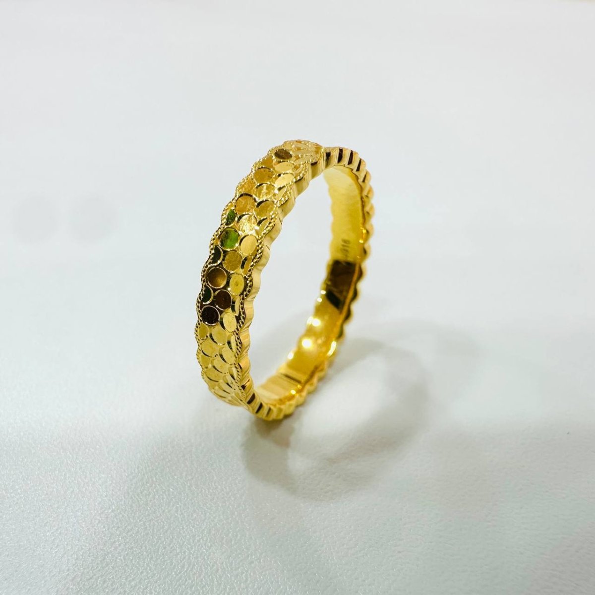 22k / 916 Gold Crush Diamond Cutting Ring - 22k gold 22k gold ring 916 gold Rings