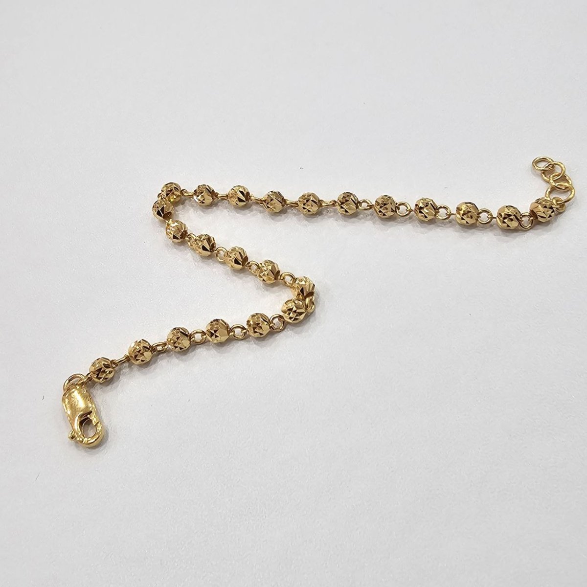 22k / 916 Gold Cutting Beads small size Bracelet V3 - Best Gold Shop 22k gold 22k gold bracelet 916 gold Bracelets