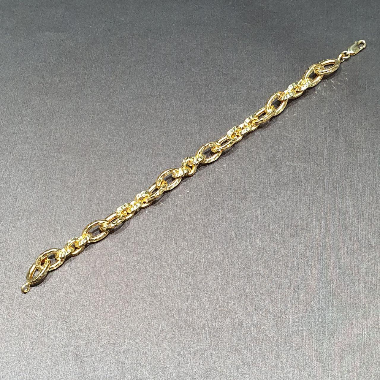 22k / 916 Gold Cutting Oval Bracelet-Bracelets-Best Gold Shop