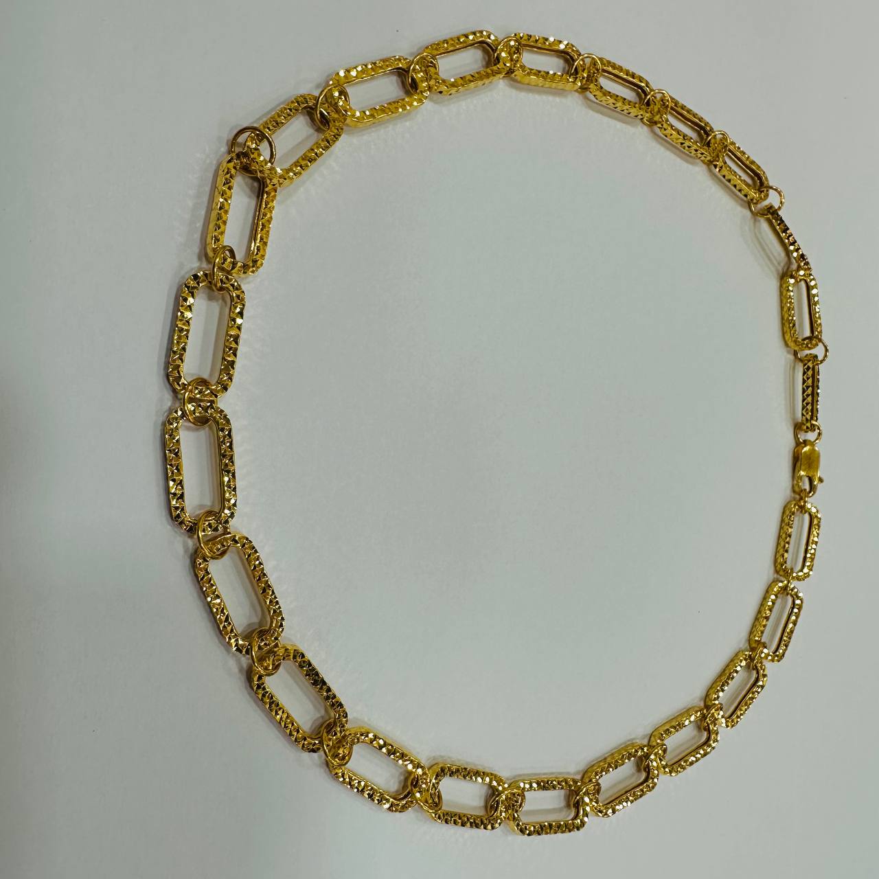 22k / 916 Gold Cutting Oval Clip Bracelet / Necklace-Necklaces-Best Gold Shop
