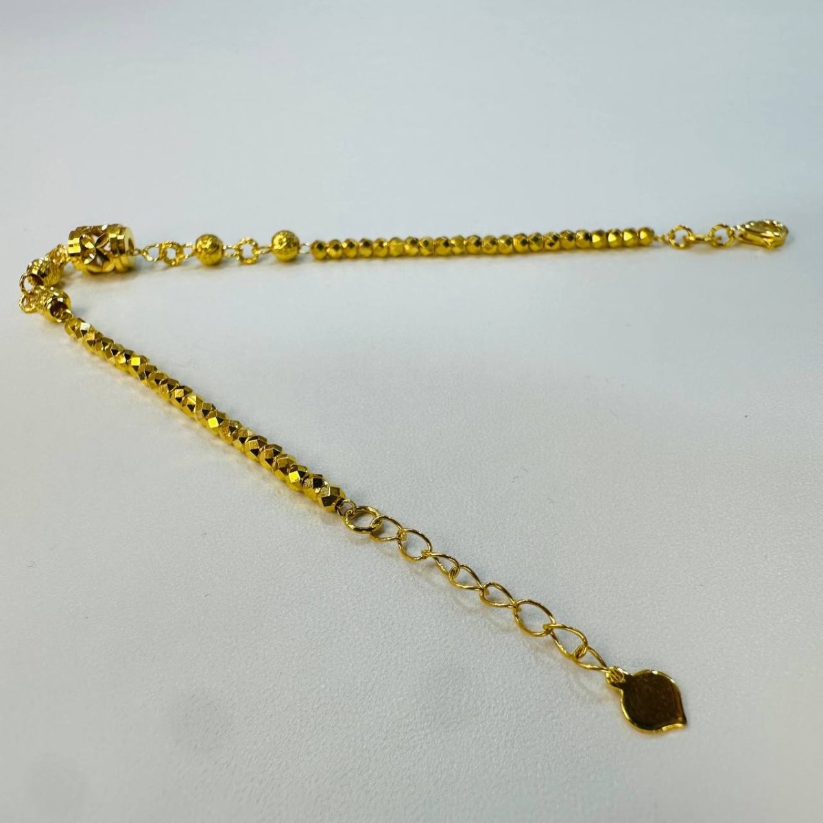 22k / 916 Gold Cutting Shiny Barrel Bracelet - 22k gold 22k gold bracelet 916 gold Bracelets