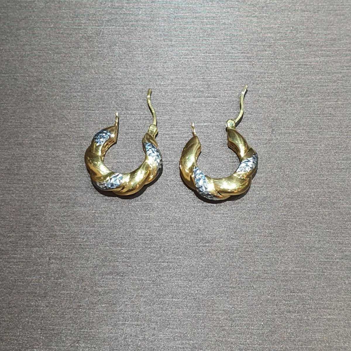 22k / 916 Gold Designer Earring 2 - Tone - Best Gold Shop 22k gold 22k gold earring 916 gold Earrings