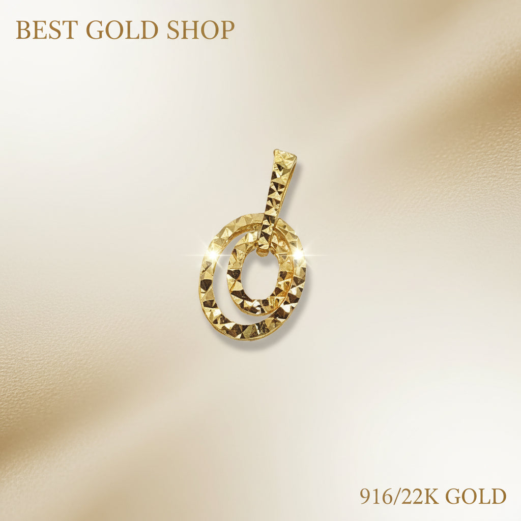 22k / 916 Gold Designer Pendant V2 by Best Gold ShopCharms & PendantsBest Gold Shop