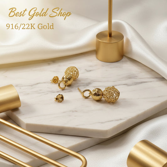 Earrings22k gold22k gold earring916 gold