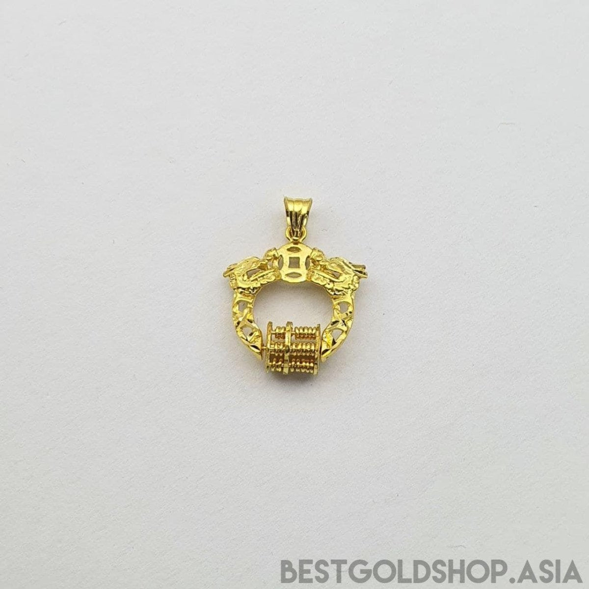 22k / 916 gold Dragon abacus pendant - Best Gold Shop 22k gold 22k gold pendant 916 gold 916 gold