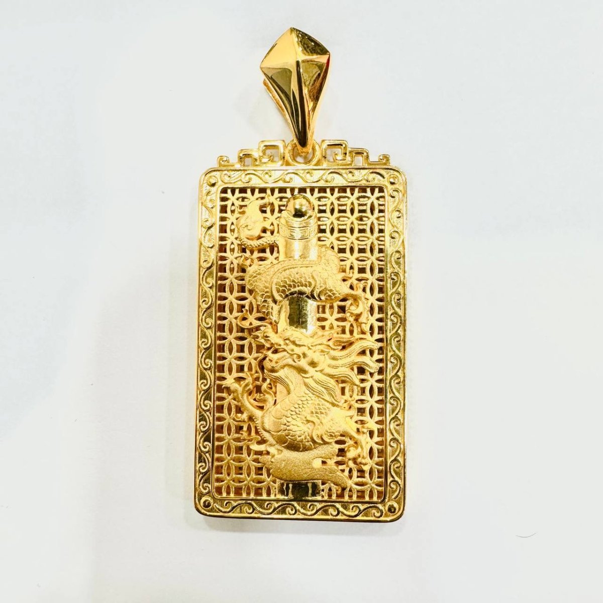 22k / 916 Gold Dragon Pendant Smooth Finish - Best Gold Shop 22k gold 22k gold pendant 916 gold Charms & Pendants