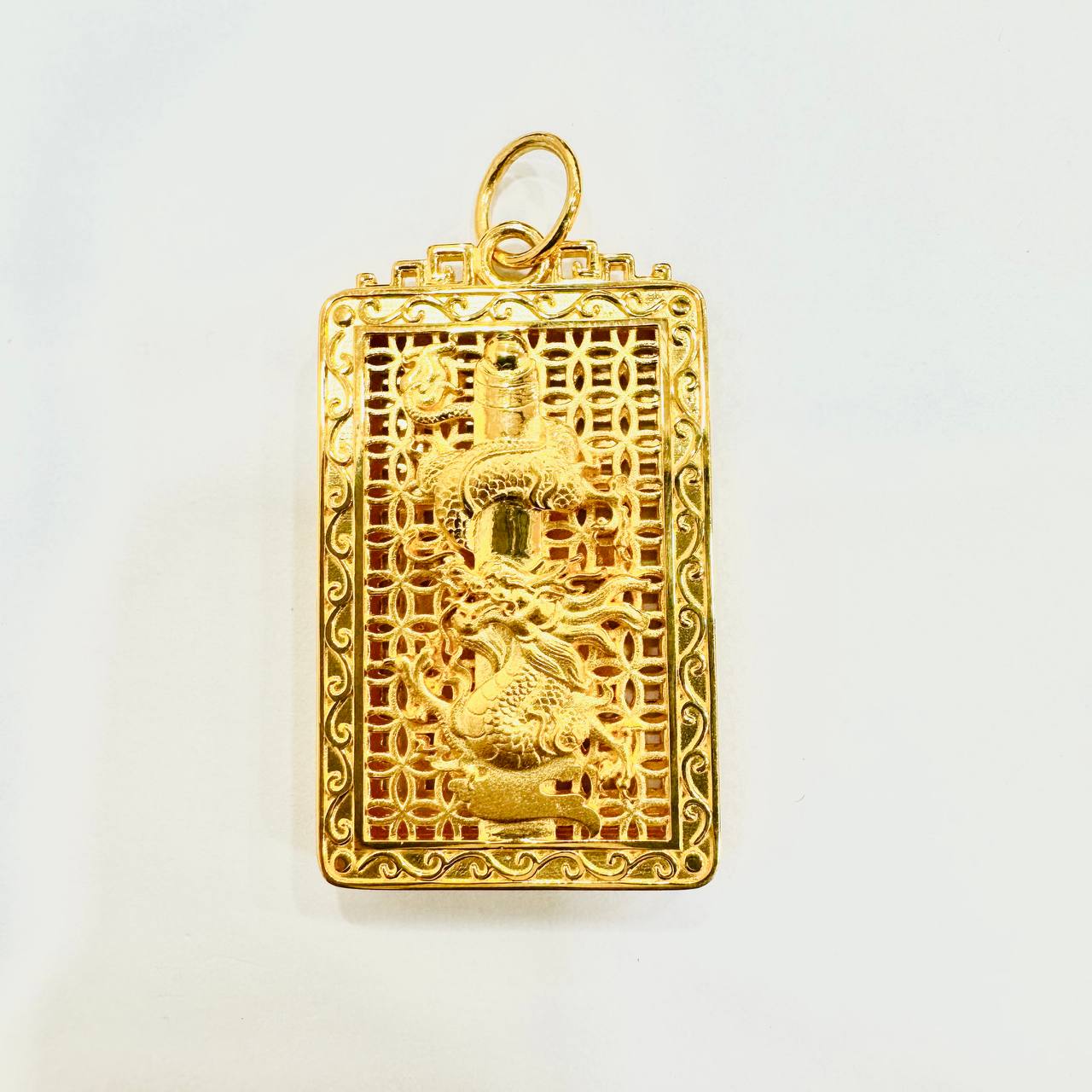 22k / 916 Gold Dragon Pendant Smooth Finish-Charms & Pendants-Best Gold Shop