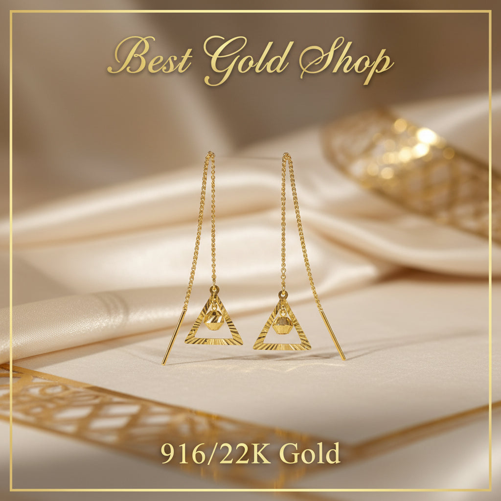 916 gold line earrings collection detail view 18