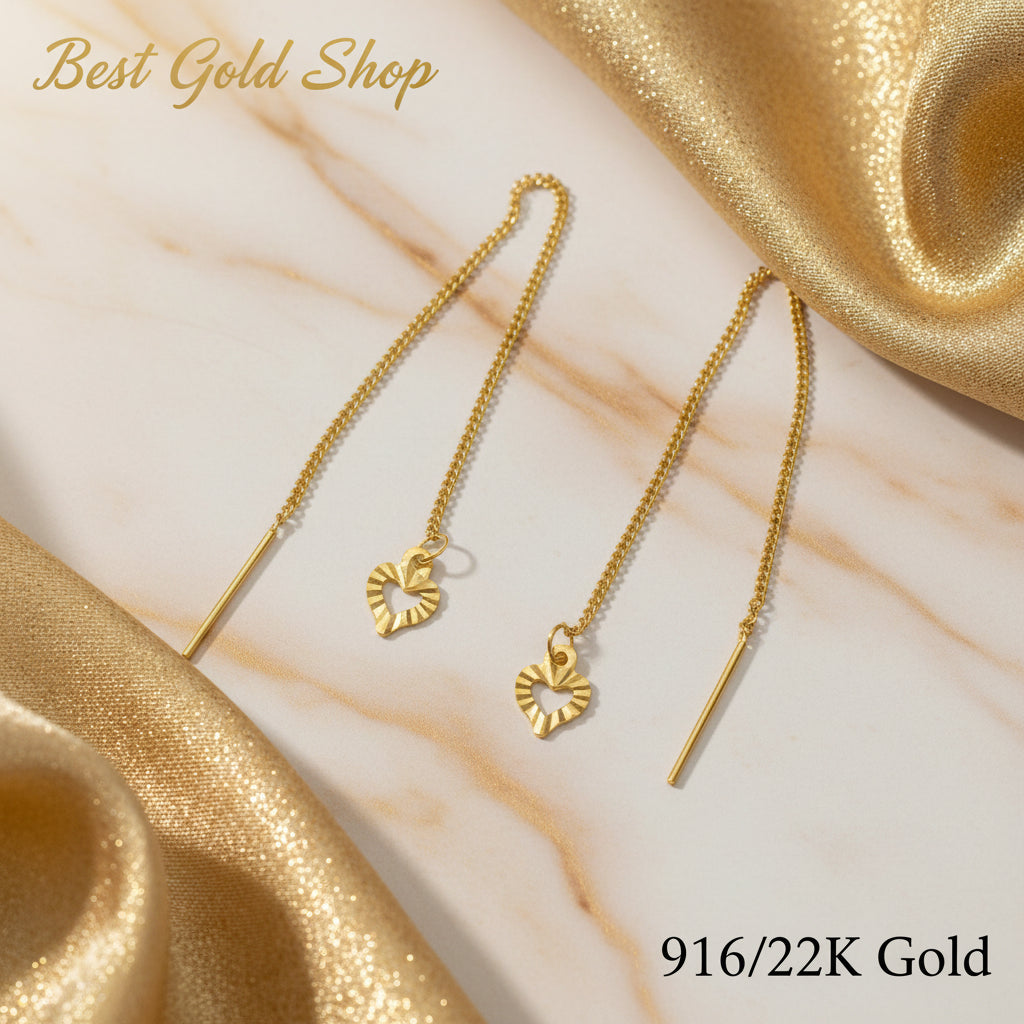 916 gold line earrings collection detail view 19