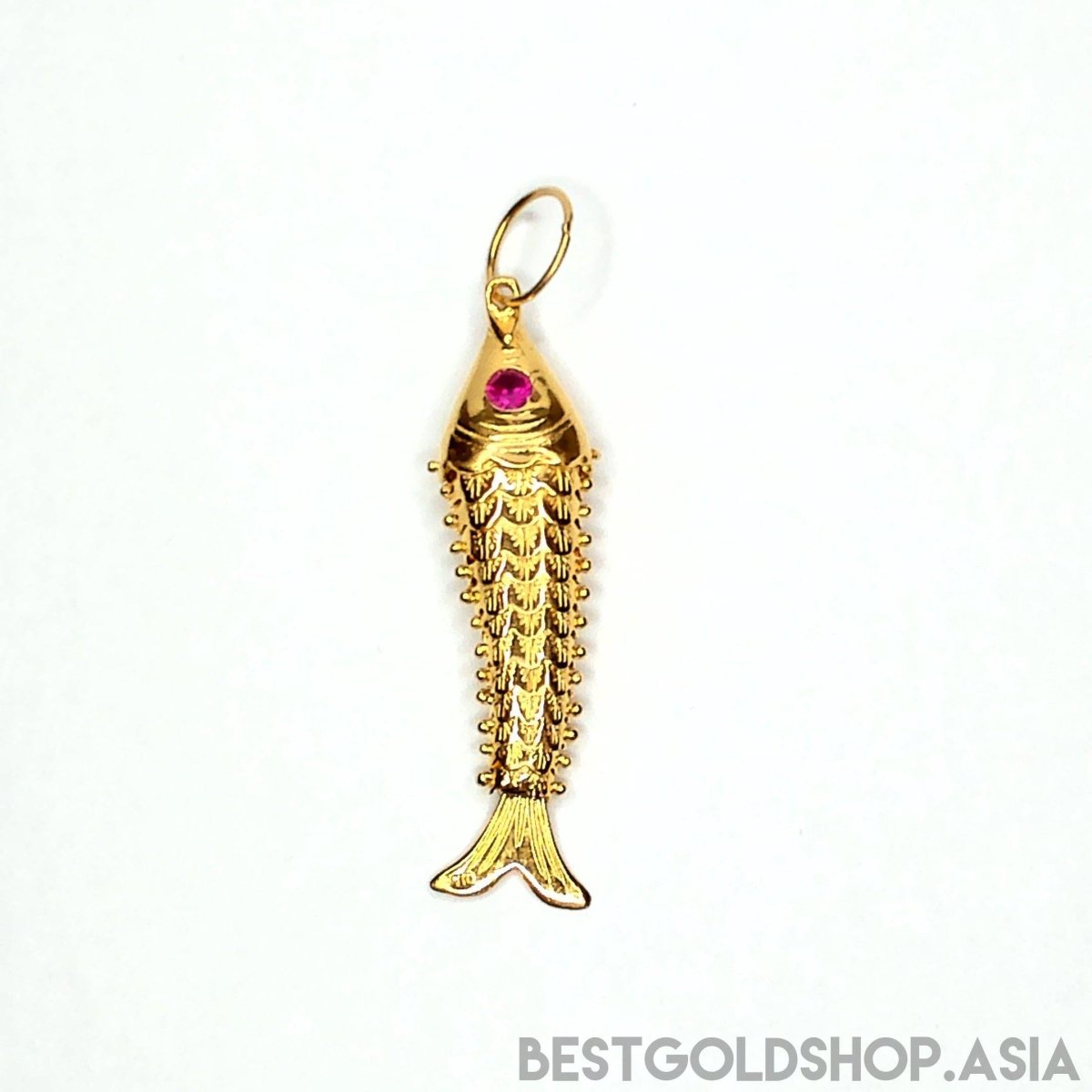 22k / 916 Gold Fighting Fish Pendant Different Size - Best Gold Shop 22k gold 22k gold pendant 916 gold 916 gold