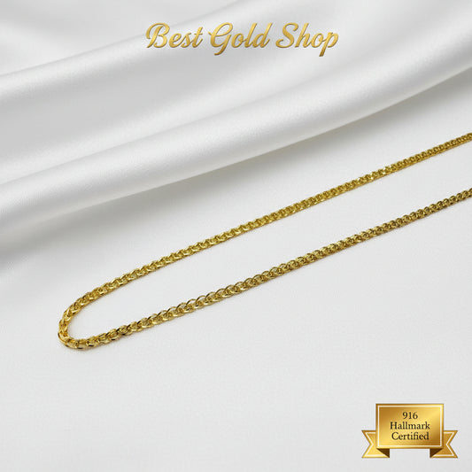 22K / 916 Gold Flat Anchor Chain by Best Gold ShopNecklacesBest Gold Shop