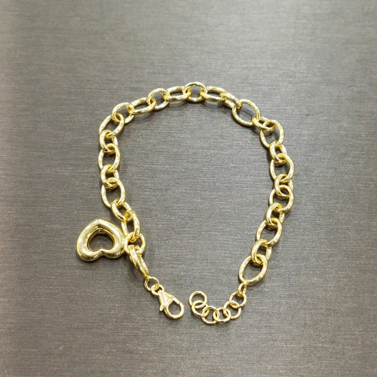 22k / 916 Gold Golden Heart Charm Bracelet - Best Gold Shop 22k gold 22k gold bracelet 916 gold Bracelets