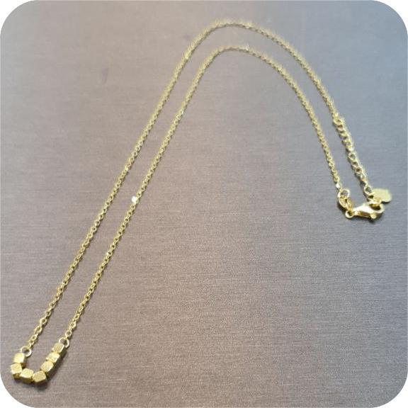 22k / 916 Gold Golden Hex Bead Necklace - Best Gold Shop 22k gold 22k gold necklace 916 gold Necklaces