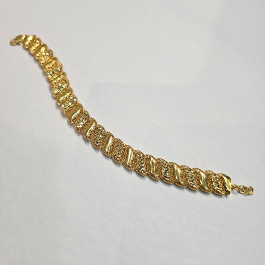 22k / 916 Gold Golden Wave Bracelet - Best Gold Shop 22k gold 22k gold bracelet 916 gold Bracelets