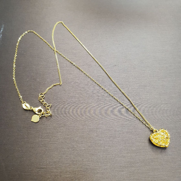 22K / 916 Gold Heart Necklace with Pendant - Best Gold Shop 22k gold 22k gold necklace 916 gold Necklaces