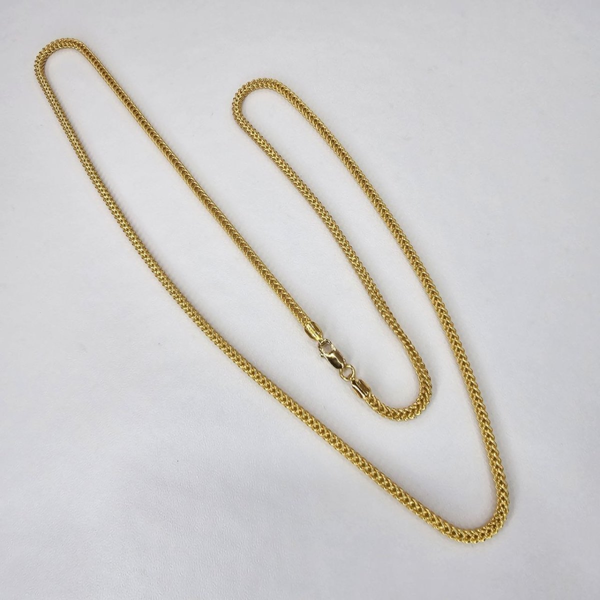 22k / 916 Gold Hollow Box Necklace by Best Gold Shop - Best Gold Shop 22k gold 22k gold necklace 916 gold Necklaces