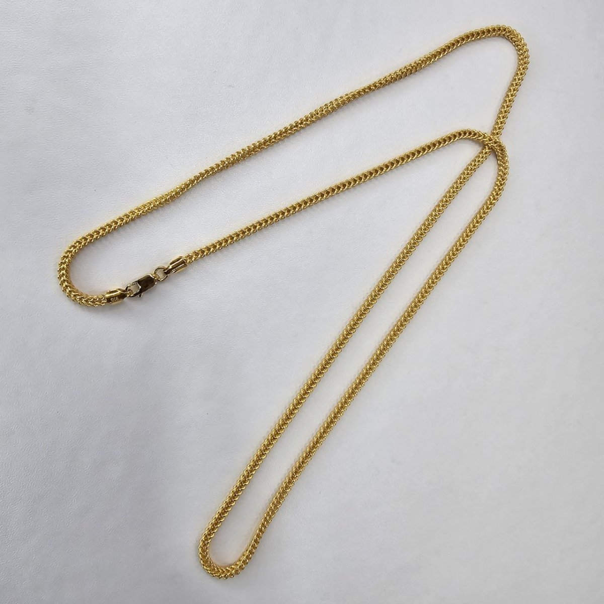 22k / 916 Gold Hollow Box Necklace by Best Gold Shop - Best Gold Shop 22k gold 22k gold necklace 916 gold Necklaces