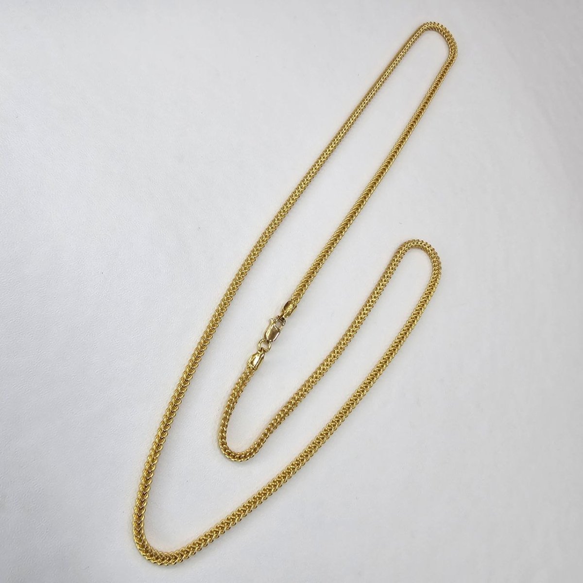 22k / 916 Gold Hollow Box Necklace by Best Gold Shop - Best Gold Shop 22k gold 22k gold necklace 916 gold Necklaces