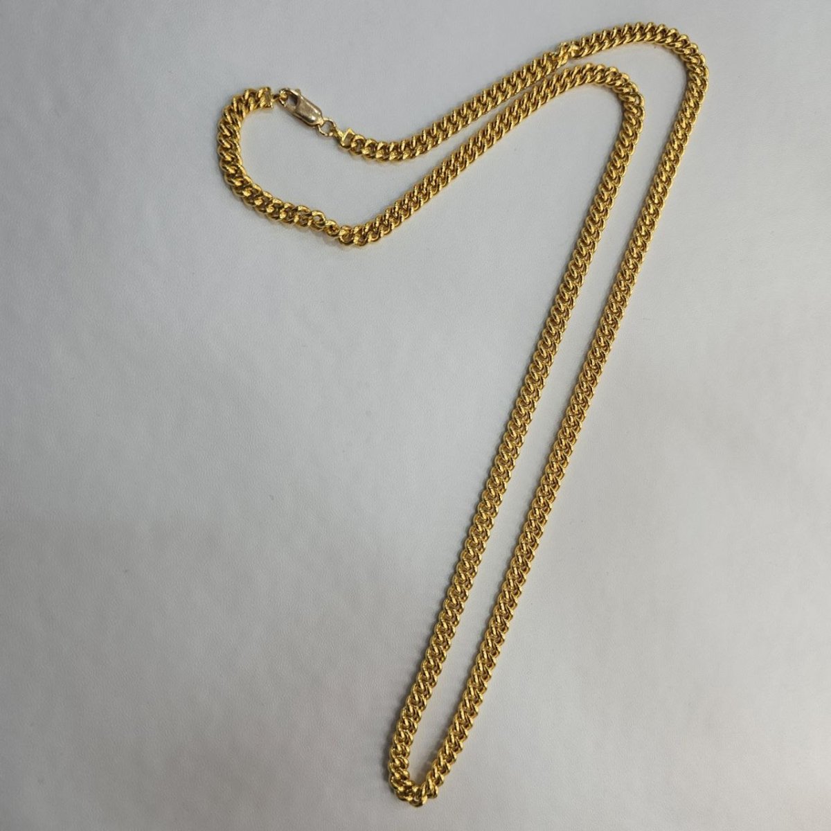 22k / 916 Gold Hollow Fish Bone Chain by Best Gold Shop - Best Gold Shop 22k gold 22k gold chain 22k gold necklace Necklaces