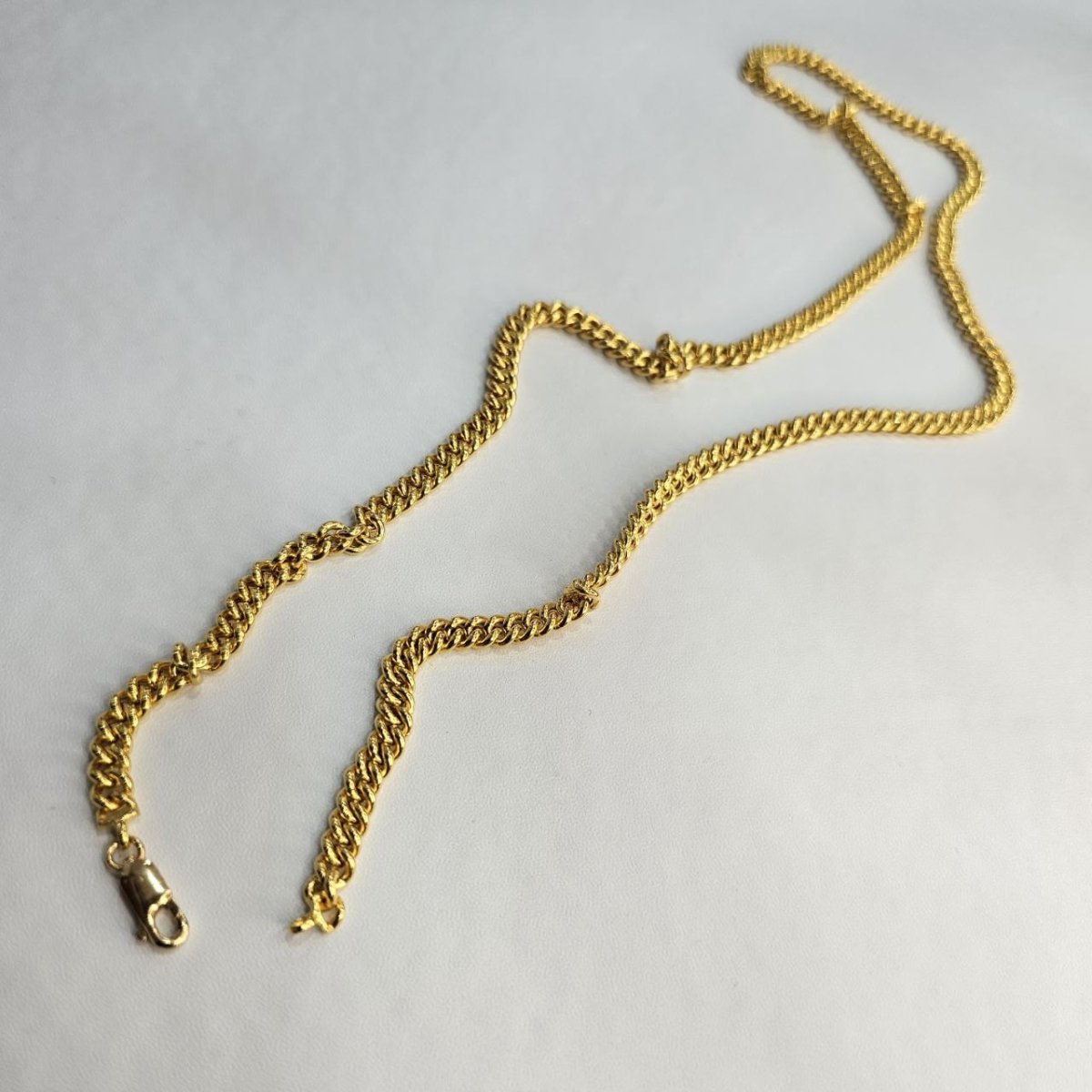 22k / 916 Gold Hollow Fish Bone Chain by Best Gold Shop - Best Gold Shop 22k gold 22k gold chain 22k gold necklace Necklaces