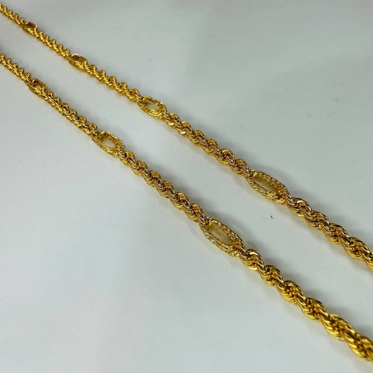 22k / 916 Gold Hollow Nexus Rope Chain - Best Gold Shop 22k gold 22k gold chain 22k gold necklace Necklaces