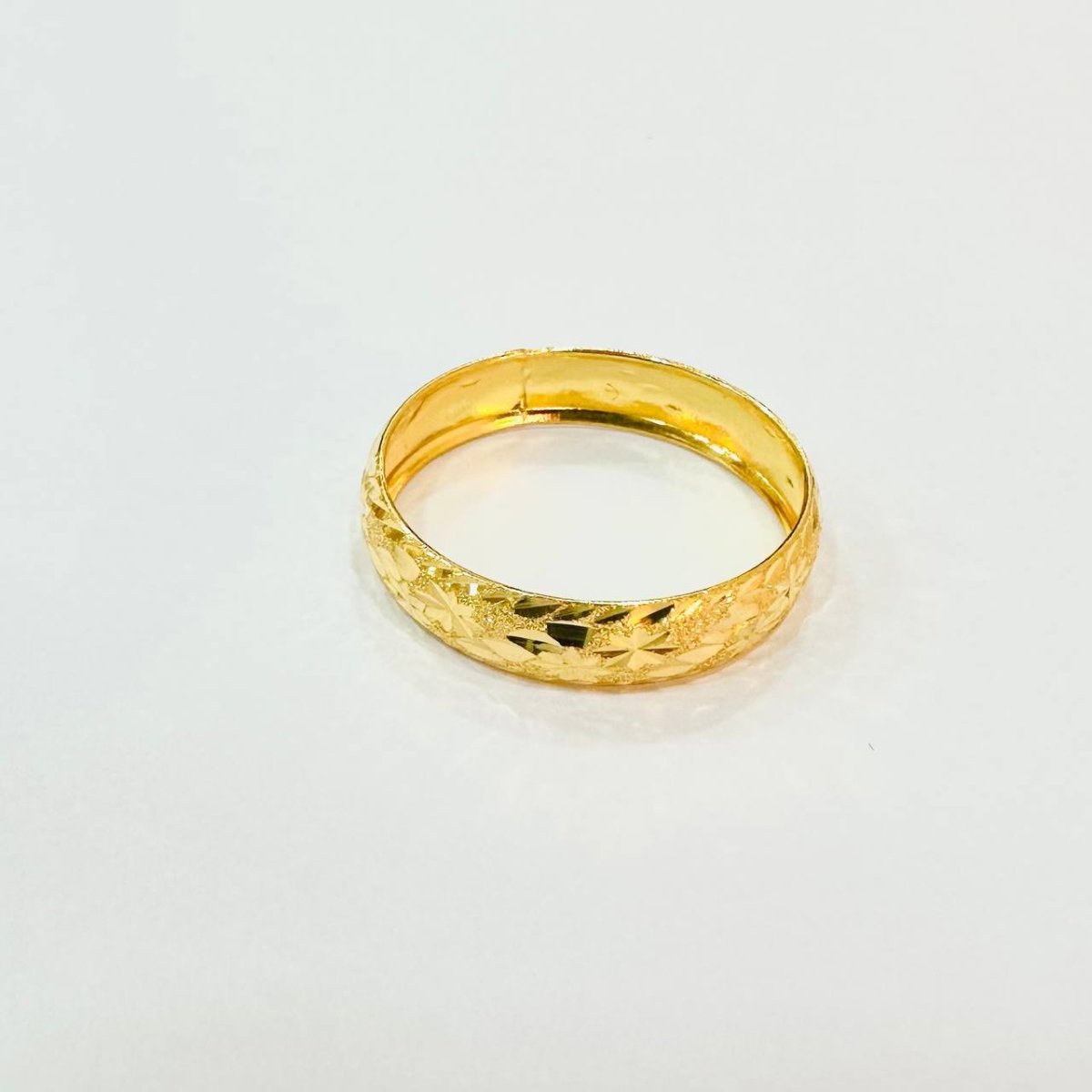 22k / 916 Gold Hollow Ring Design V4 - Best Gold Shop 22k gold 22k gold ring 916 gold 916 gold